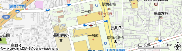 西友仙台長町店周辺の地図