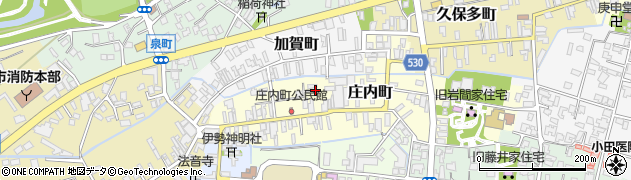 新潟県村上市庄内町周辺の地図