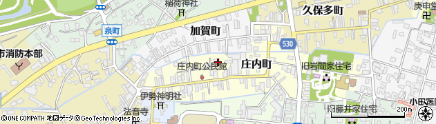 新潟県村上市庄内町周辺の地図