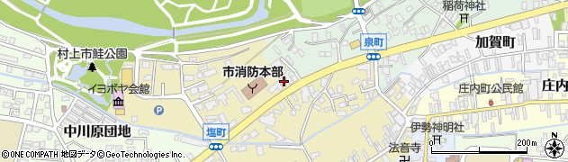 新発田ヤクルト販売株式会社　村上センター周辺の地図