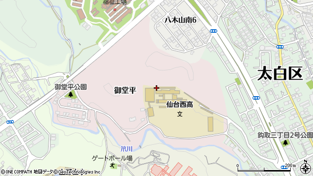 〒982-0806 宮城県仙台市太白区御堂平の地図