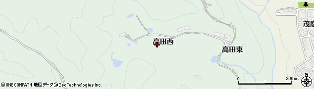 宮城県仙台市太白区茂庭（高田西）周辺の地図