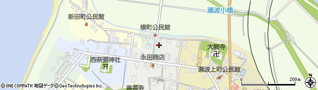 新潟県村上市瀬波横町周辺の地図