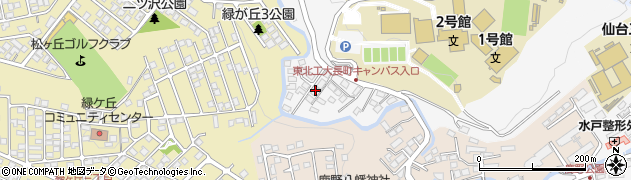 東北工業大学長町キャンパス　安全安心生活デザイン学科武山教員室周辺の地図