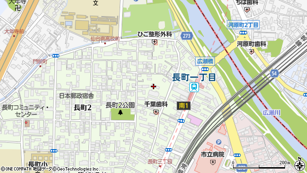 〒982-0011 宮城県仙台市太白区長町の地図