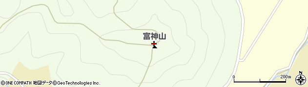 富神山周辺の地図