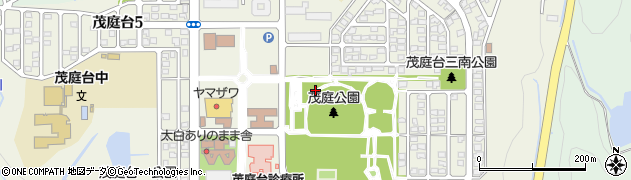 宮城県仙台市太白区茂庭台周辺の地図