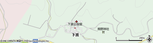 新潟県村上市下渡周辺の地図