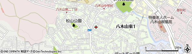 宮城県仙台市太白区八木山東周辺の地図