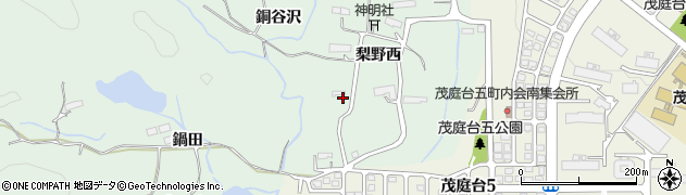 宮城県仙台市太白区茂庭（梨野西）周辺の地図