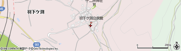 新潟県村上市羽下ケ渕498周辺の地図