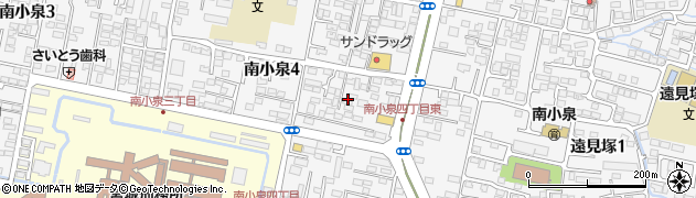 宮城県仙台市若林区南小泉4丁目周辺の地図