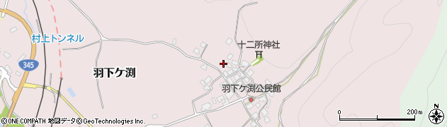 新潟県村上市羽下ケ渕699周辺の地図