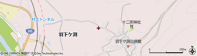 新潟県村上市羽下ケ渕741周辺の地図