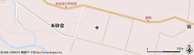宮城県川崎町（柴田郡）本砂金（砂金一番）周辺の地図