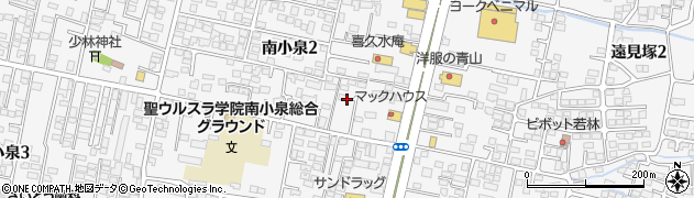 宮城県仙台市若林区南小泉2丁目周辺の地図