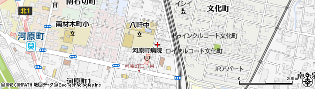 仙台市役所　若林区児童館南材木町児童館周辺の地図