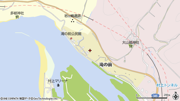 〒958-0011 新潟県村上市滝の前の地図