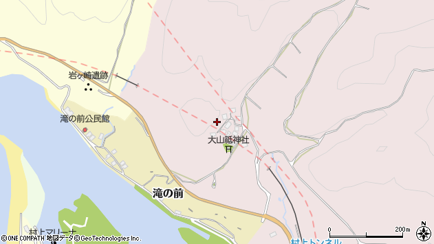 〒958-0012 新潟県村上市大平の地図