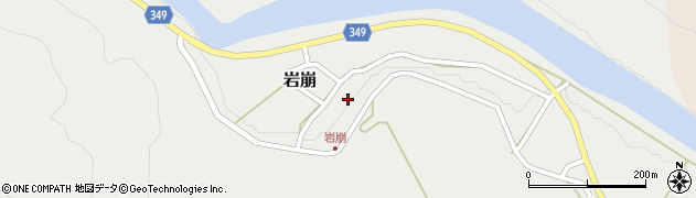 新潟県村上市岩崩220周辺の地図