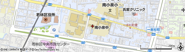 仙台市立南小泉中学校周辺の地図