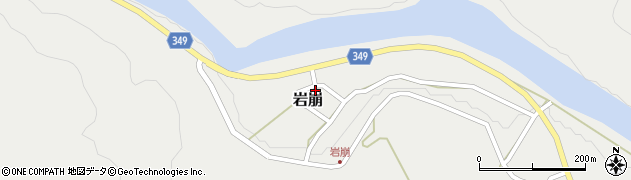 新潟県村上市岩崩90周辺の地図