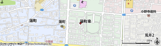 宮城県仙台市若林区蒲町東7周辺の地図