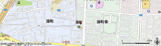 宮城県仙台市若林区蒲町東3周辺の地図