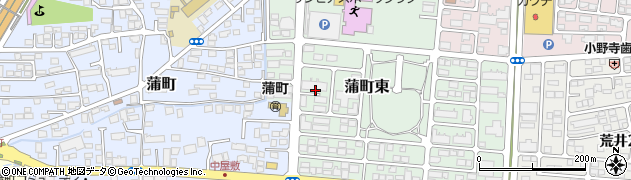 宮城県仙台市若林区蒲町東6周辺の地図