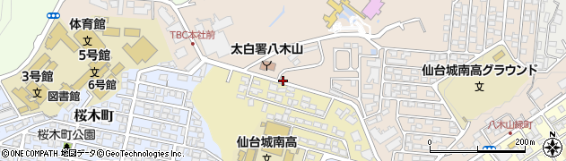 八木山松波町周辺の地図