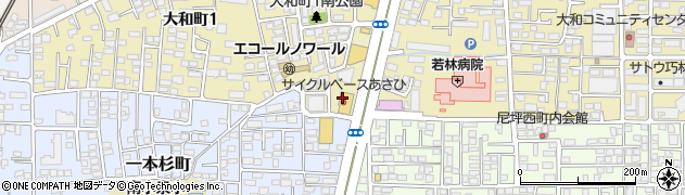 サイクルベースあさひ仙台大和町店周辺の地図