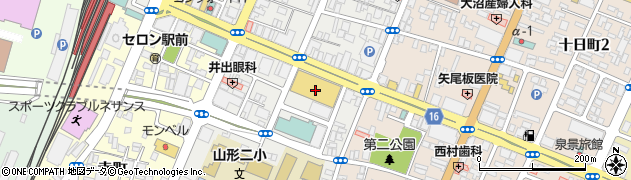 山交ビル　ヤマコーホール・貸ホール・ビアガーデン周辺の地図