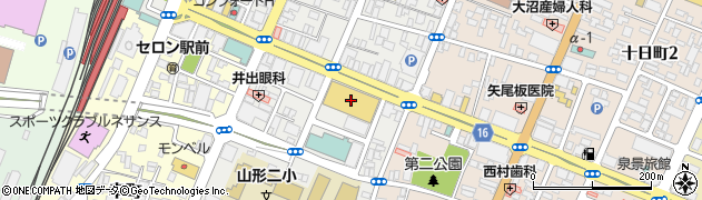 ヤマザワ山交ビル店周辺の地図