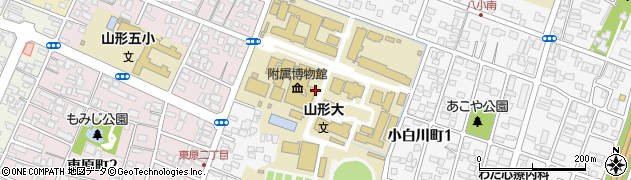 山形大学学務部　教育企画ユニット専門役周辺の地図