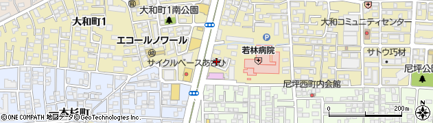 からだ元気治療院　仙台若林店周辺の地図