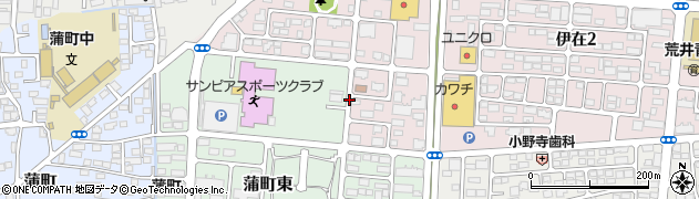 宮城県仙台市若林区伊在（前通）周辺の地図