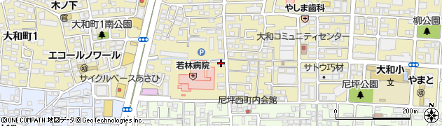 ホワイト急便　大和町二丁目店周辺の地図