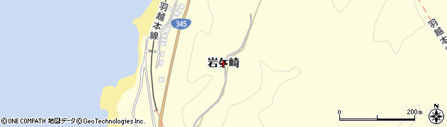 新潟県村上市岩ケ崎周辺の地図