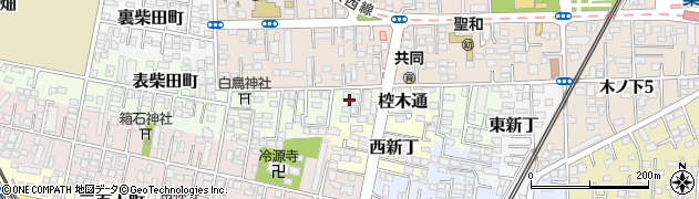 宮城県仙台市若林区椌木通周辺の地図
