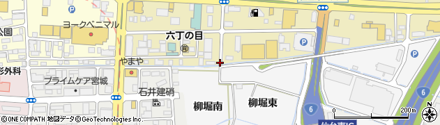 宮城県仙台市若林区六丁の目東町周辺の地図