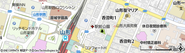 山形駅前郵便局 ＡＴＭ周辺の地図
