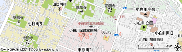 小白川至誠堂病院前周辺の地図