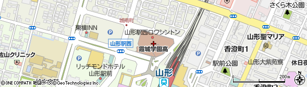 山形県立霞城学園高等学校周辺の地図
