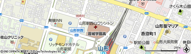山形県立霞城学園高等学校　通信制職員室周辺の地図