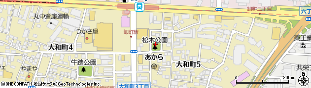 松木公園周辺の地図
