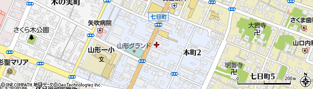 みずほ銀行山形支店 ＡＴＭ周辺の地図