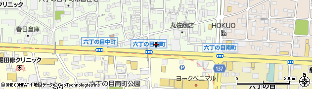てんや仙台六丁の目店周辺の地図
