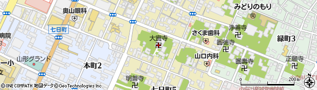 大寶寺周辺の地図