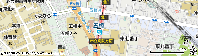 五橋駅周辺の地図