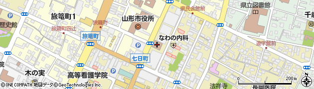 日本政策金融公庫山形支店中小企業事業周辺の地図